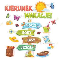 Dekoracje szkolne - Kierunek wakacje XL 22el - 1