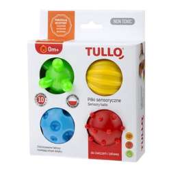 Piłki sensoryczne 4szt w pudełku 459 TULLO (AM 459) - 1