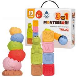 Klocki sensoryczne Zestaw Montessori 13szt