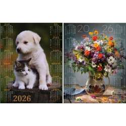 Kalendarz 2026 plakatowy MIX (18szt) - 1