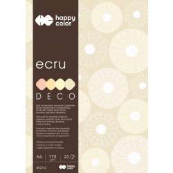 Blok A4/20K Deco Ecru 170g HAPPY COLOR