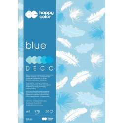 Blok A4/20K Deco Blue 170g HAPPY COLOR - 1