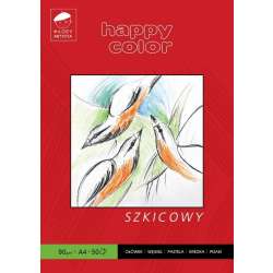 Blok szkicowy A4/50K 80g HAPPY COLOR