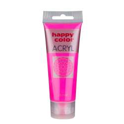 Farba akrylowa 75ml różowy fluo HAPPY COLOR