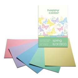 Deco Spring Blok A4 Happy color - 20 kartek 170g