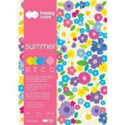 Blok A4/20K Deco Summer 170g HAPPY COLOR