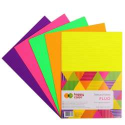 Tektura falista A4/5K mix Fluo HAPPY COLOR - 1