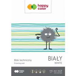 Blok techniczny biały A4/10K HAPPY COLOR