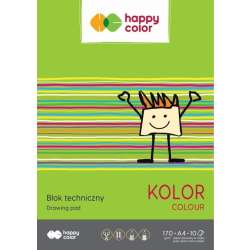 Blok techniczny kolor A4/10K HAPPY COLOR