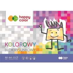 Blok rysunkowy kolor A4/15K HAPPY COLOR - 1