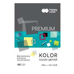 Blok techniczny kolor A3/10K Premium HAPPY COLOR