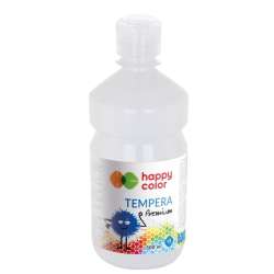 Farba tempera Premium 500ml biała HAPPY COLOR - 1