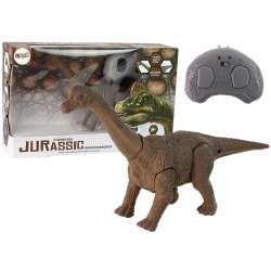 Dinozaur R/C Brachiozaur brązowy z dźwiękiem