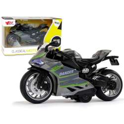 Motocykl sportowy z napędem 1:12 zielony - 1