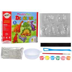 Zestaw DIY Do Malowania Dinozaury Gips Magnesy (10918)