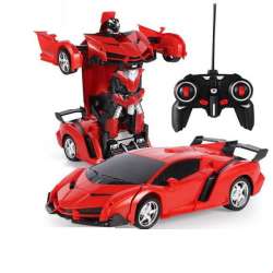 Auto Robot 2w1 czerwony zdalnie sterowany (12818) - 1