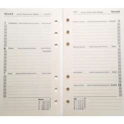 Wkład do organizera notes finanse adresy 7,5x12,5