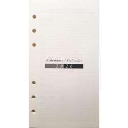 Wkład do organizera terminarz 2026 7,5x12,5cm