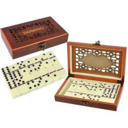 Gra Logiczna Domino Drewniane Opakowanie 28 Elementów (13231) - 1