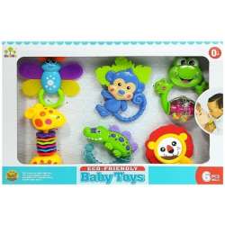 Zestaw grzechotek gryzaków Zwierzątka Lean Toys (5368) - 1