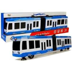 Autobus przegubowy z napędem frykcyjnym niebieski - 1