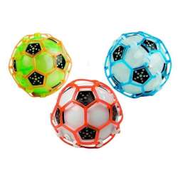 Skacząca tańcząca piłka futbolowa światło dźwięk Lean Toys (3634)