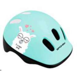 Kask rowerowy dziecięcy S 48-52cm FUN LAMA niebieski (941017 SPOKEY) - 1