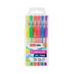 Długopis żelowy Fluo 6 kolorów EASY