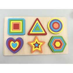 Układanka drewniana Kształty - 1