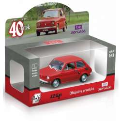 PRL 1:43 Fiat 126p 40-LATEK czerwony