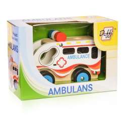 Drewniane auto - ambulans (D-103)