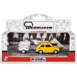 Fiat 126p + przyczepa Niewiadów Krótka żółty - 1