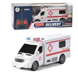 PROMO Ambulans R/C ładowarka światło dźwięk 300245 (Y300245) - 1