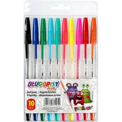 Długopisy fluo 10 kolorów