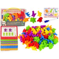 Sorter matematyczny karty zadań dinozaury 72el