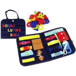 Walizka Tablica Manipulacyjna Sensoryczna Dla Malucha Lean Toys (15195)