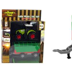 Traktor z przyczepką autko farma - 1