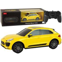 Auto R/C Porsche Macan Turbo 1:24 Rastar Żółty Lean Toys (15269) - 1