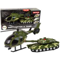 Zestaw Militarny Czołg Helikopter Lean Toys (15484)