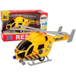 Helikopter ratunkowy ambulans żółty dźwięk światła