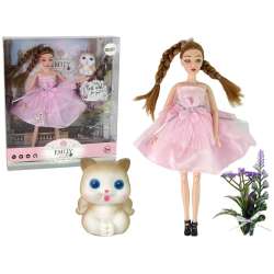 Lalka Emily warkocze kot kwiaty Lean Toys (13913)