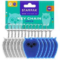 Brelok odblaskowy Sowa 7cm (12szt)