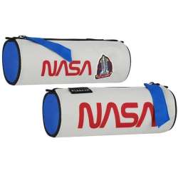Piórnik tuba 1 zamek NASA popielaty