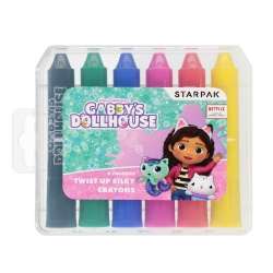 Kredki w sztyfcie 6 kolorów Gabby's Dollhouse - 1