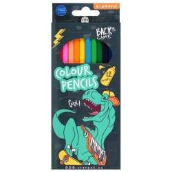 Kredki ołówkowe 12 kolorów Skate Dino
