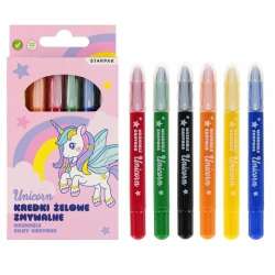 Kredki zmywalne 6 kolorów Unicorn - 1