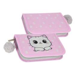 Piórnik 1zamek 2klapki z wyposażeniem Kitty - 1