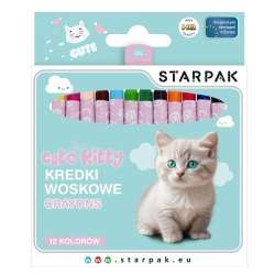Kredki woskowe 12 kolorów Kitty - 1