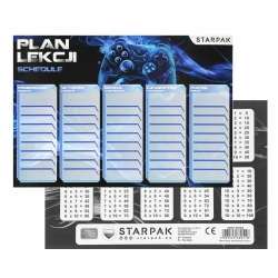 Plan lekcji z tabliczką mnożenia Gaming (25szt) - 1 Plan lekcji z tabliczką mnożenia Gaming (25szt) - 1