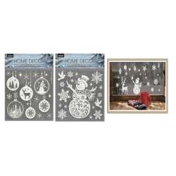Naklejki świąteczne na szybę Boże Narodzenie MIX